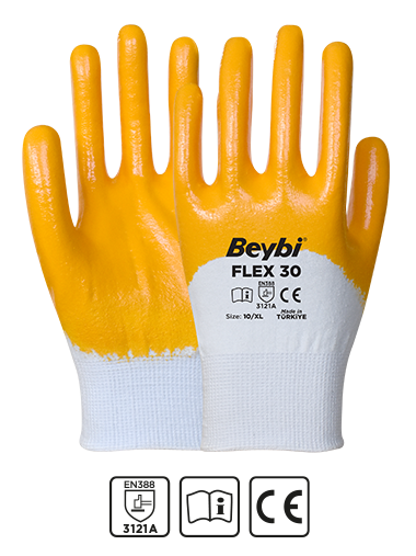 Flex 30 Pamuklu Nitril Eldiven