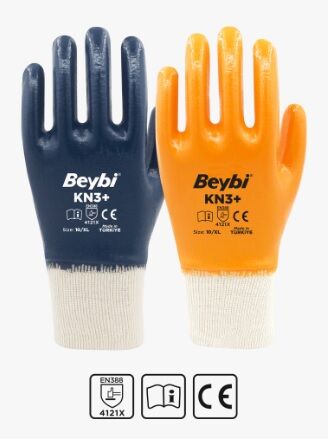KN3+ Pamuklu Nitril Eldiven