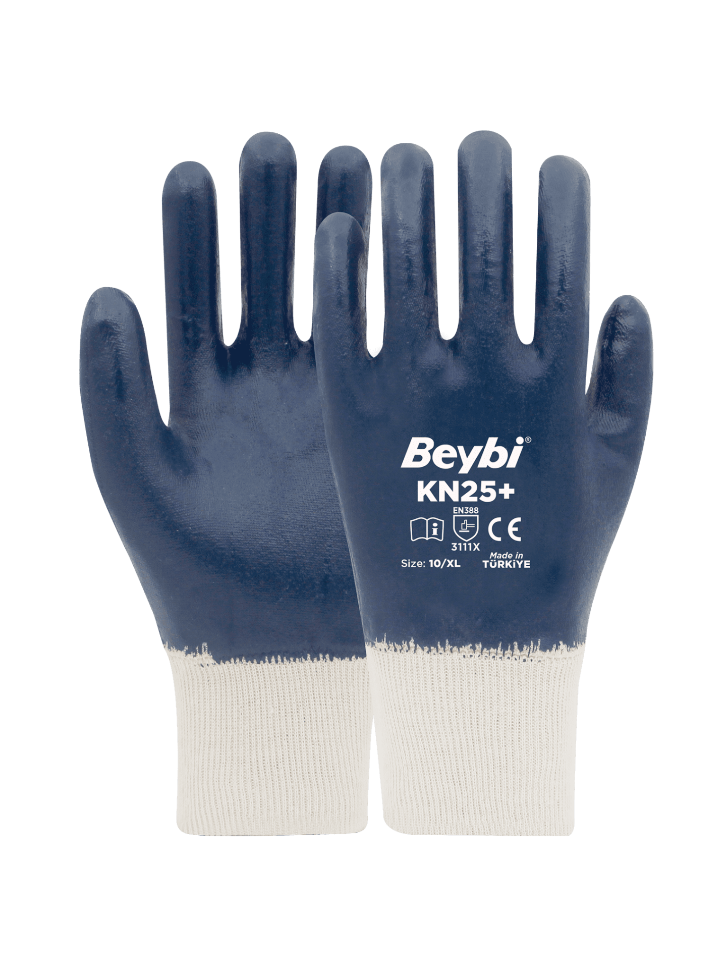 KN25+ Pamuklu Nitril Eldiven