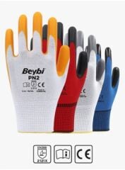 PN2 Polyester Örme Nitril Eldiven