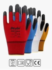 PN5 Zebra Polyester Örme Nitril Eldiven