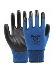 PN3 Polyester Örme Nitril Eldiven
