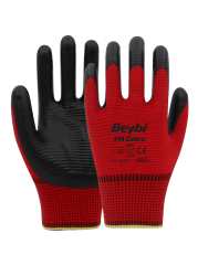 PN Zebra Polyester Örme Nitril Eldiven