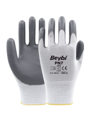 PN7 Polyester Örme Nitril Eldiven