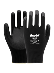 PN7 Polyester Örme Nitril Eldiven