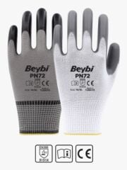 PN72 Polyester Örme Nitril Eldiven