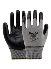 PN72 Polyester Örme Nitril Eldiven