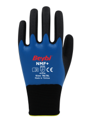 NMF+ Tam Kaplı Mikro Köpük Polyester Örme Nitril Eldiven