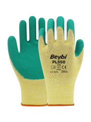 PL550 Lateks Kaplı Pamuk Polyester Eldiven