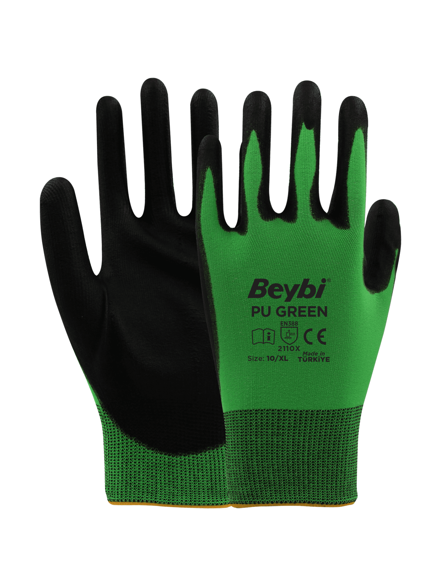 PU GREEN Poliüretan Kaplı Polyester Eldiven