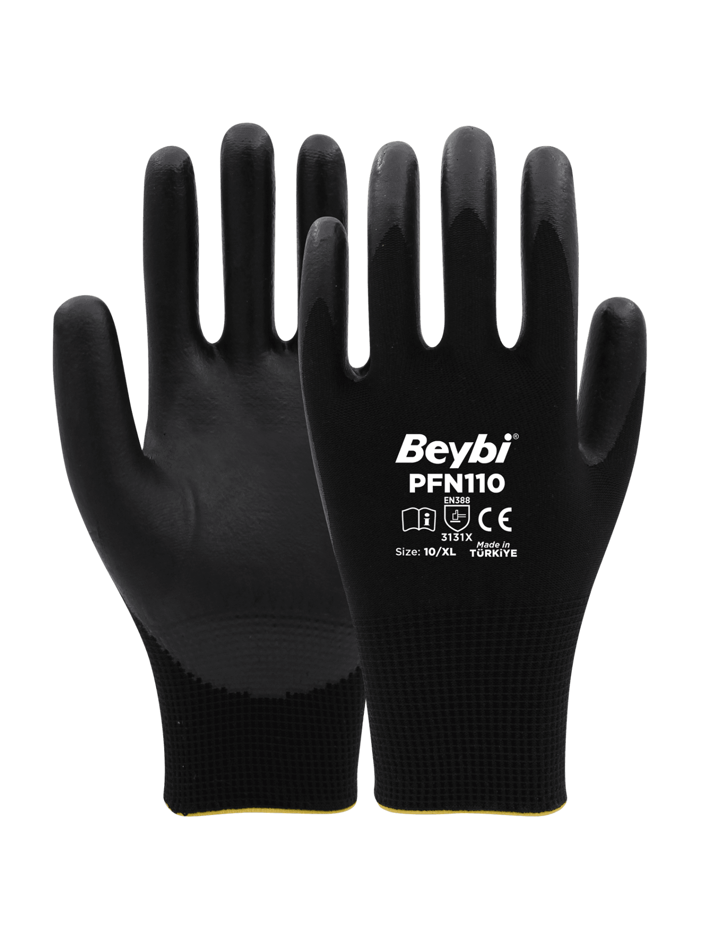 PFN110 Köpük Nitril Kaplı Polyester Eldiven