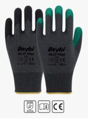 PL17 Flex Lateks Kaplı Polyester Likralı Eldiven
