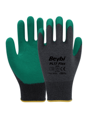 PL17 Flex Lateks Kaplı Polyester Likralı Eldiven