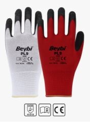 PL9 Lateks Kaplı Polyester Eldiven