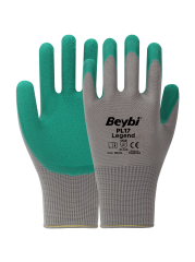 PL17 Legend Polyester Örme Lateks Eldiven