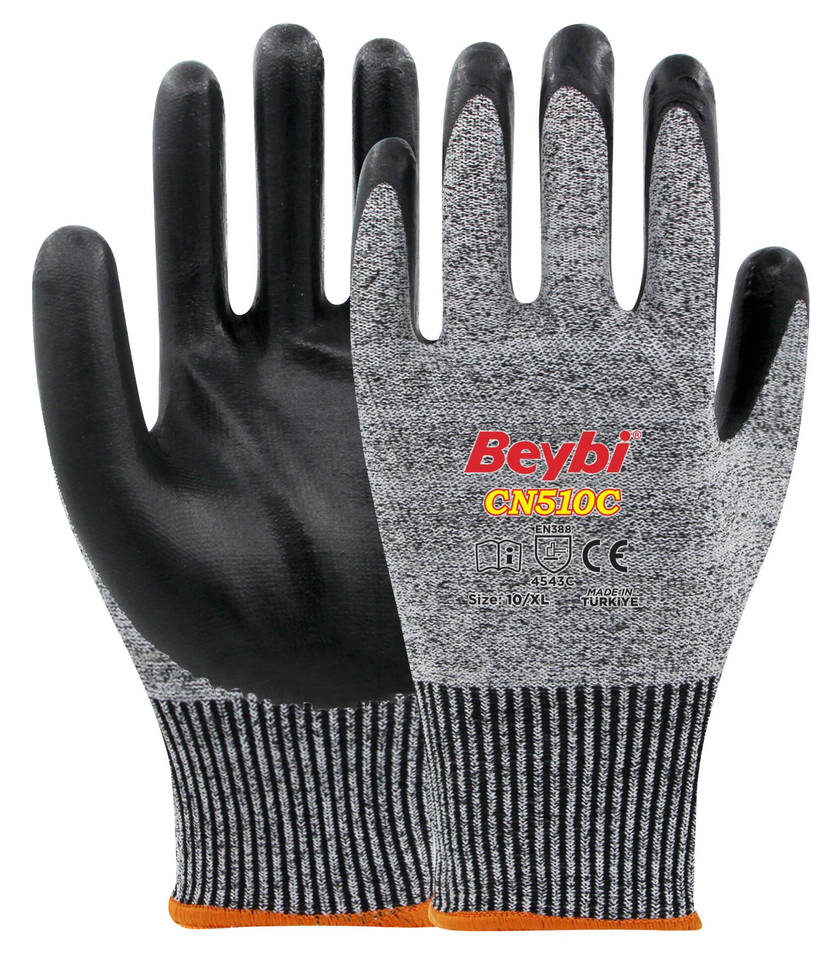 CN510C Nitril Kaplı Kesilmeye Dirençli Eldiven