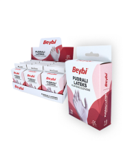 Pudralı Lateks Muayene Eldiveni 10'luk Kutu