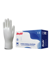 Lateks Pudralı Eldiven - 100'lük Kutu