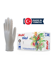 Vinil Pudrasız Muayene Eldiveni MDR - 100'lük Kutu